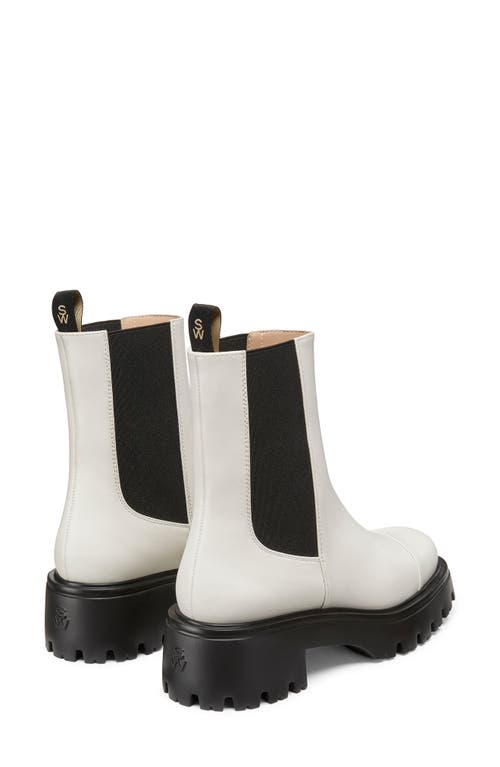 Shop Stuart Weitzman Emerson Chelsea Boot In Cream.