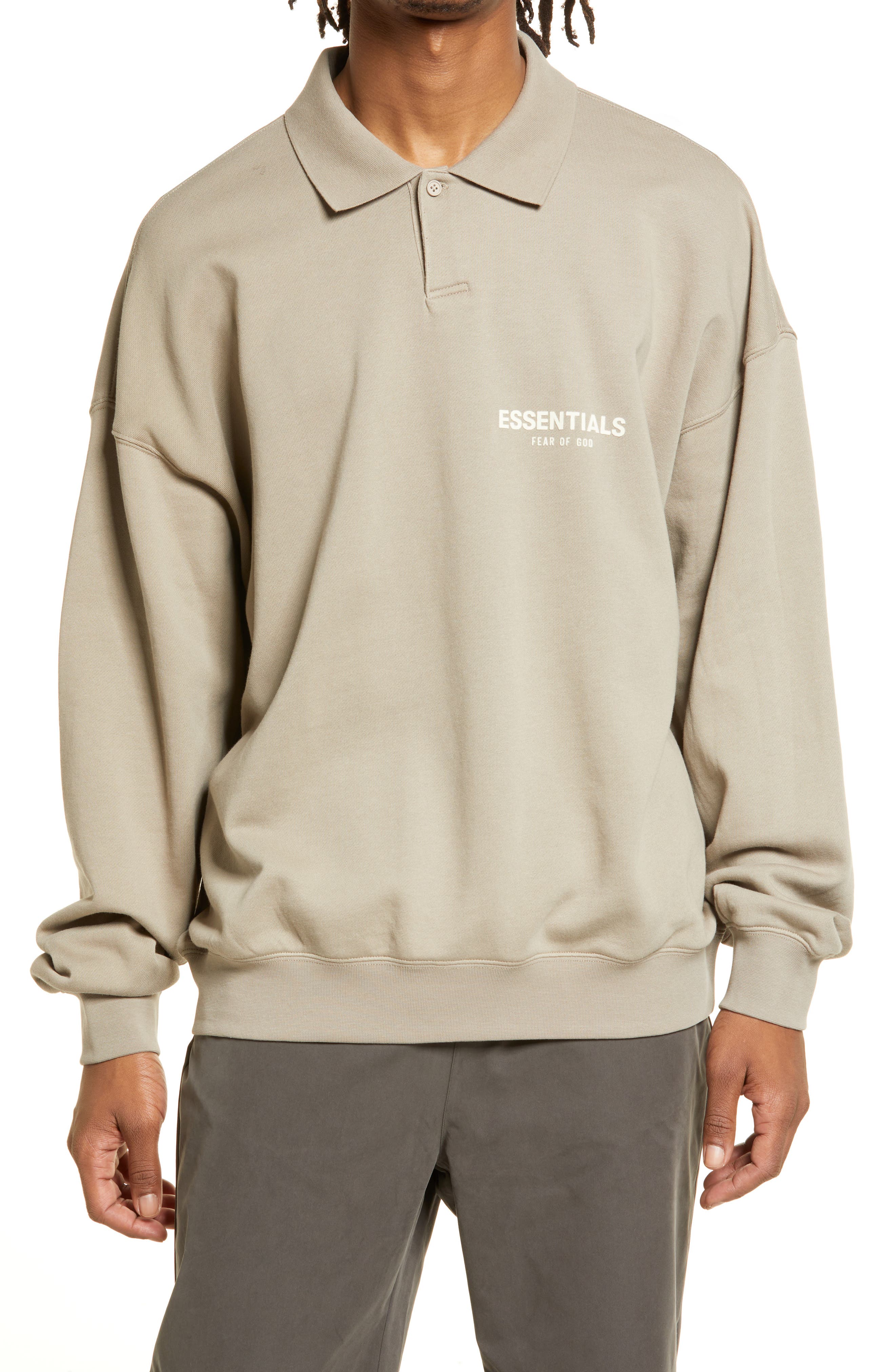 essentials fear of god polo shirt