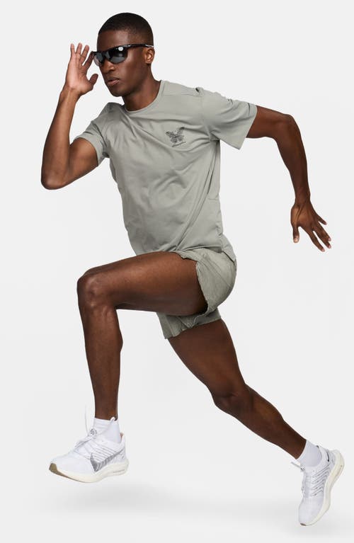 Shop Nike Dri-fit Stride Running Division Shorts In Dark Stucco/black