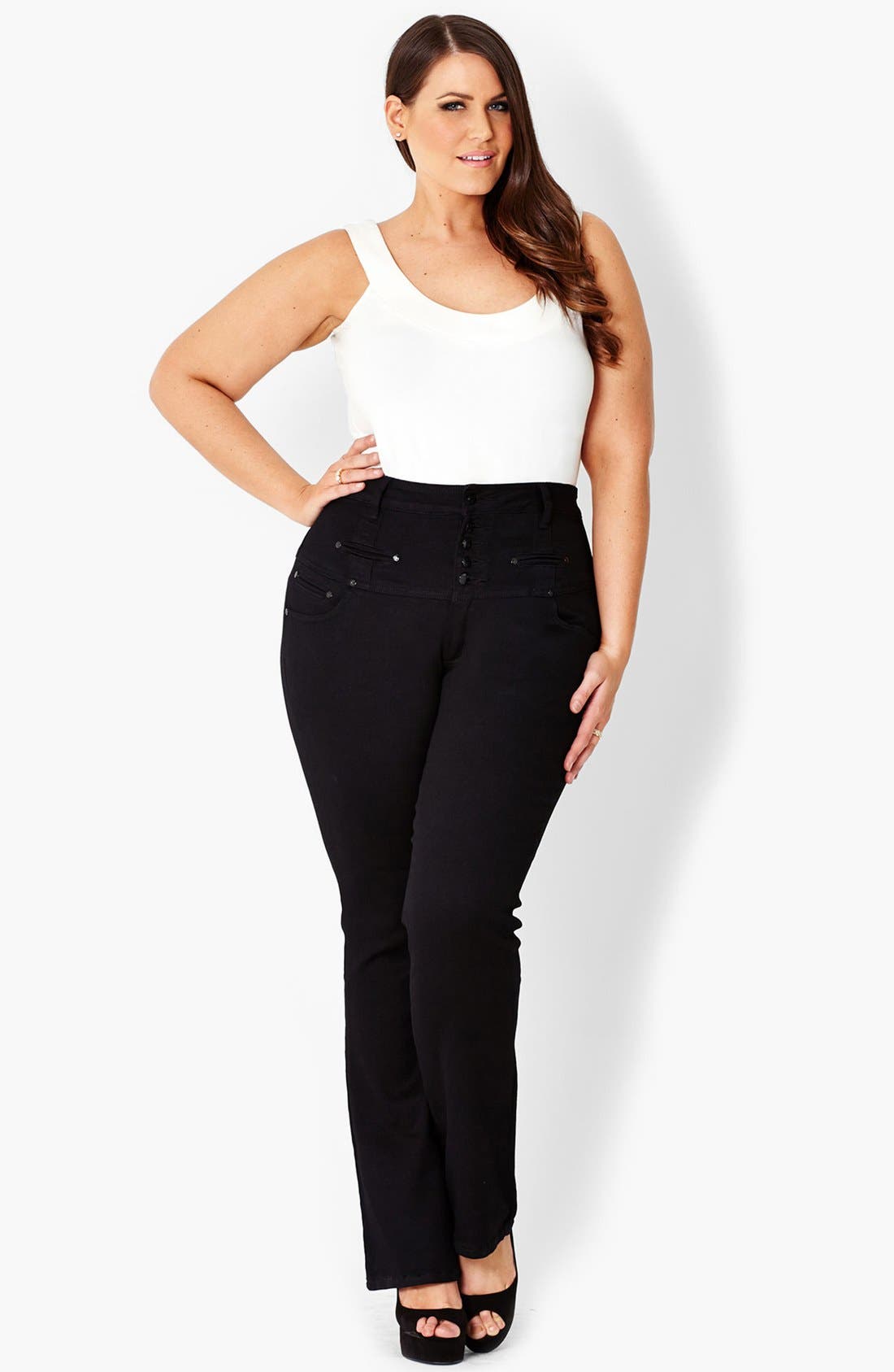 City Chic High Waist Jeans (Plus Size) Nordstrom