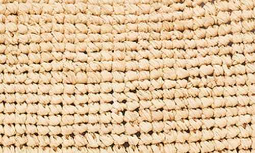 Staud Raffia Moon Shoulder Bag In Natural/tan