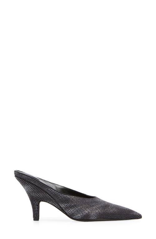 Shop Alexander Wang Irina Pointed Toe Mule In Grey Aged