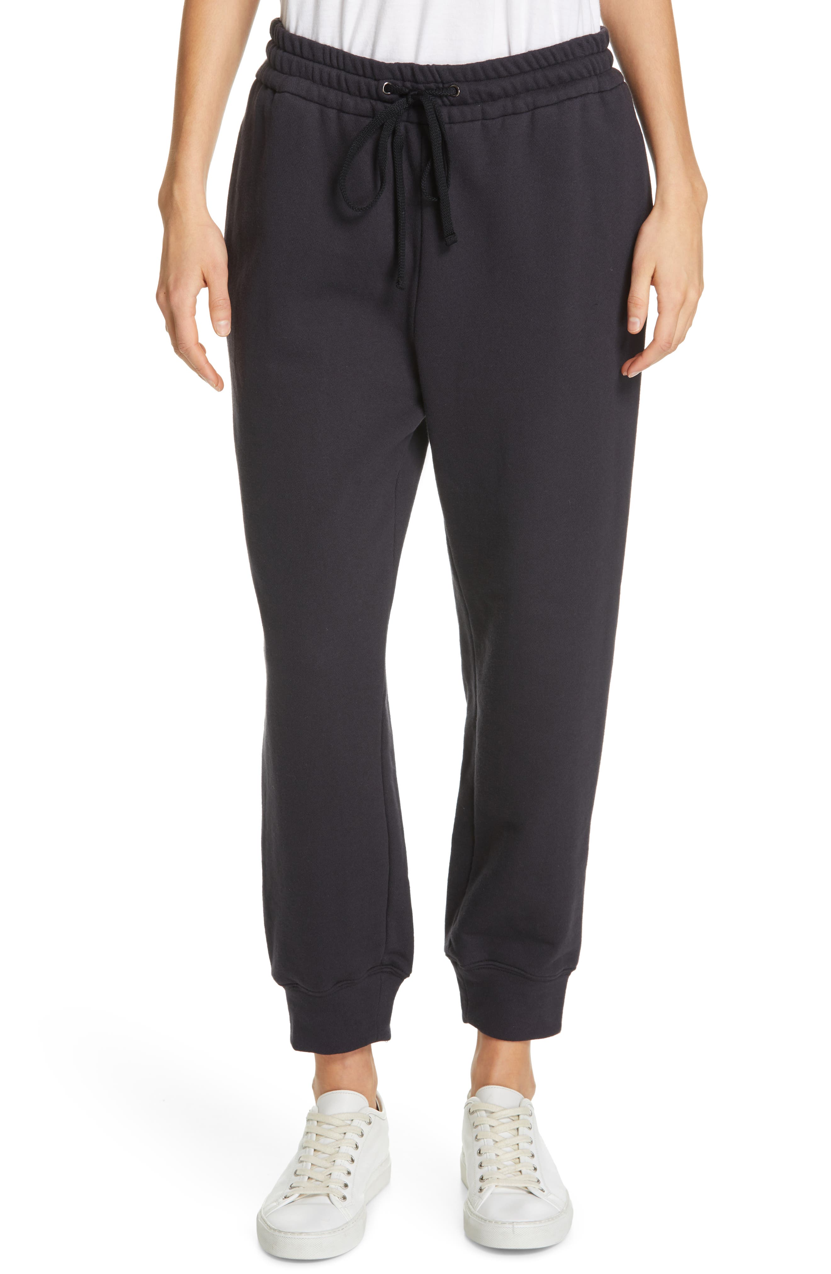 James Perse Relaxed Luxe Sweatpants, Black