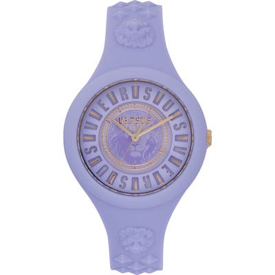 Versus Versace Fire Island Silicone Strap Watch,