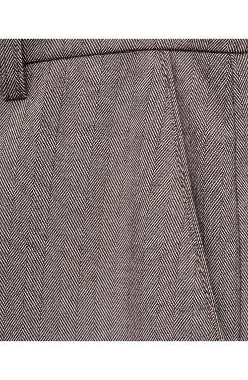 Mango Flat Front Skinny Pants In Beige