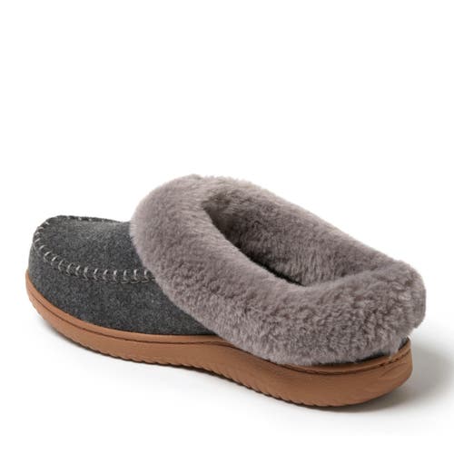 Dearfoams Women's Atley Clog Slipper In Dark Heather Grey