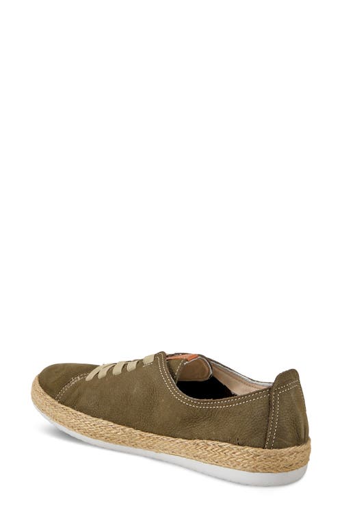 Spring Step Eloya Espadrille Sneaker In Olive Nubuck