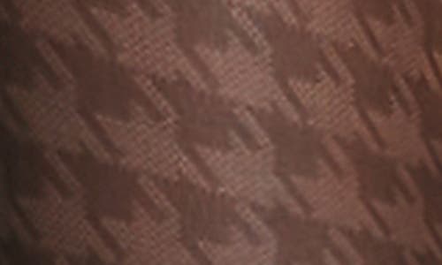 Commando Houndstooth Sheer Tights In Black