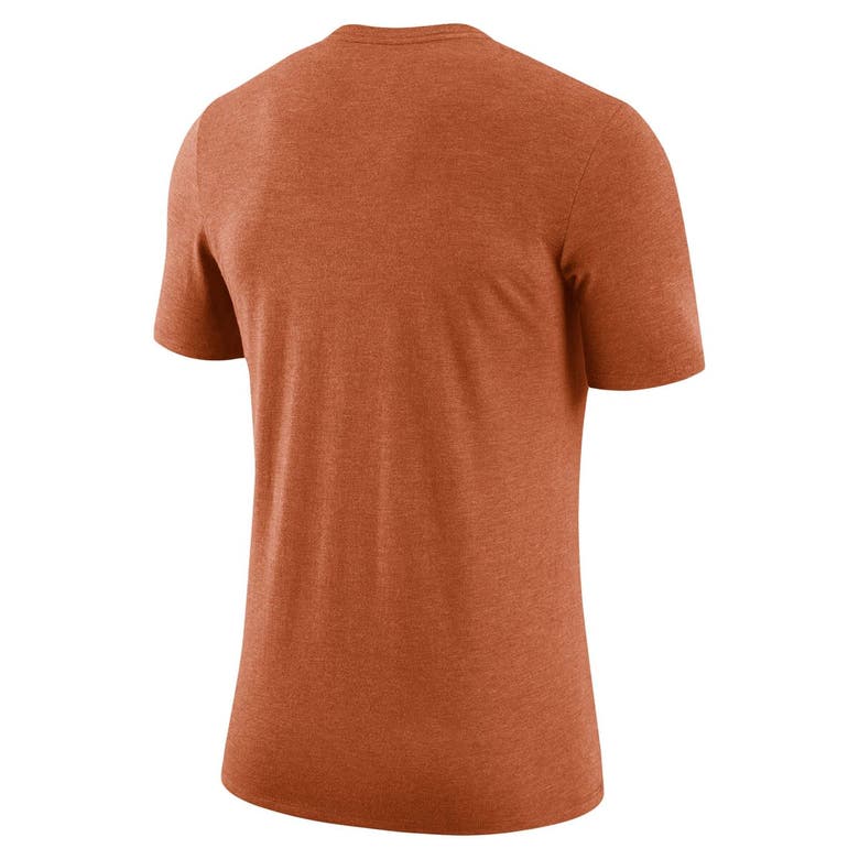 Shop Nike Texas Orange Texas Longhorns Retro Tri-blend T-shirt In Burnt Orange
