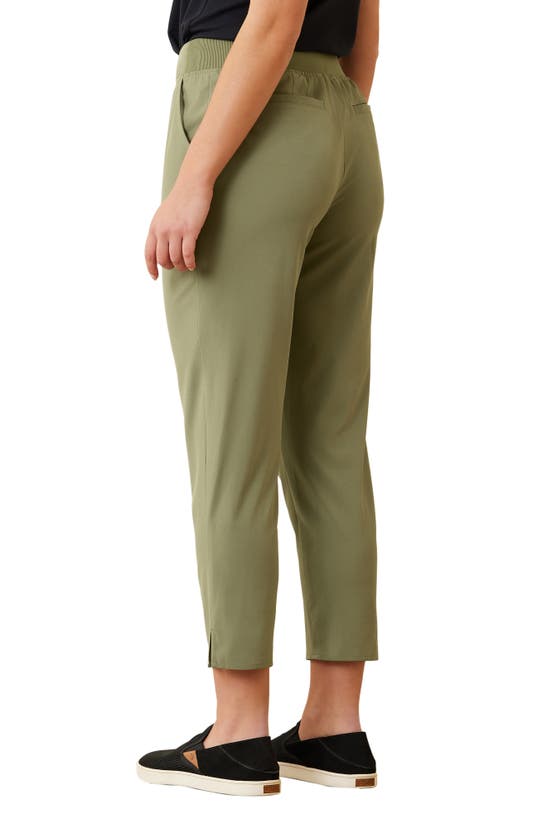 Shop Tommy Bahama Alicia Easy Crop Pants In Tea Leaf