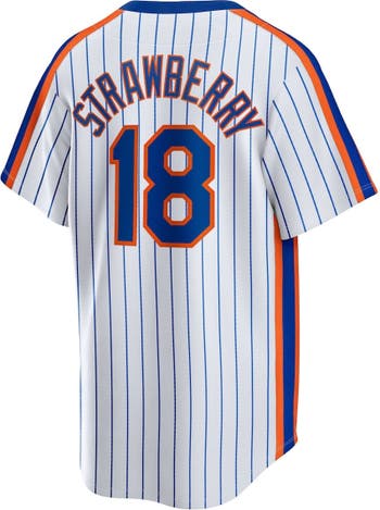Men's Nike Darryl Strawberry White New York Mets Home Cooperstown