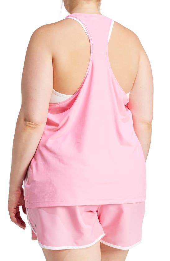 Shop Adidas Originals Own The Run Tank Top In Bliss Pink