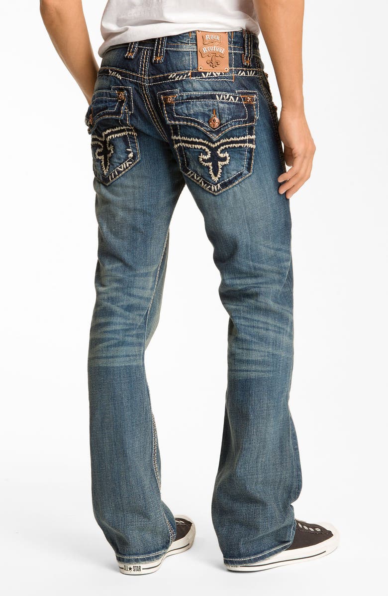Rock Revival 'Malcolm' Straight Leg Jeans (Medium Blue Wash) | Nordstrom