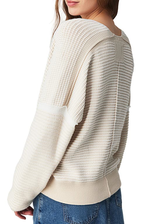 Shop Free People Into You Oversize Sweater In Oatmilk