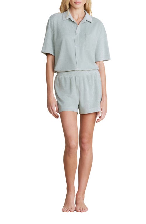 barefoot dreams Cozy Terry® Shorts in Beach Glass 