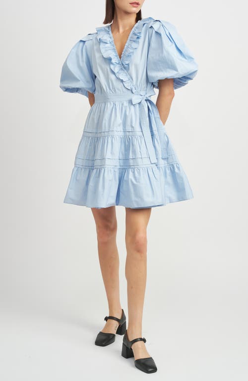 En Saison Lorena Ruffle Wrap Minidress at Nordstrom,