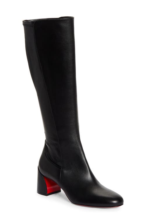 Shop Christian Louboutin Jane Knee High Boot In Black