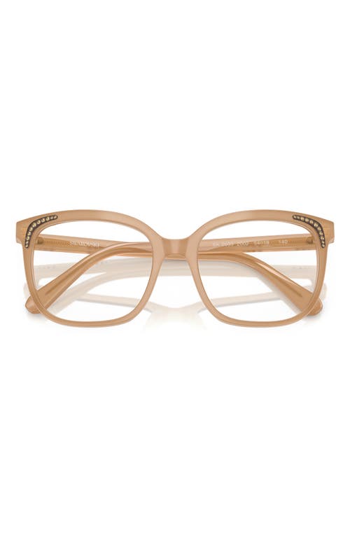 Swarovski 54mm Butterfly Optical Glasses In Beige