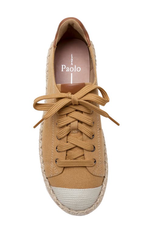 Shop Linea Paolo Silva Espadrille Sneaker In Dk Tan/cognac