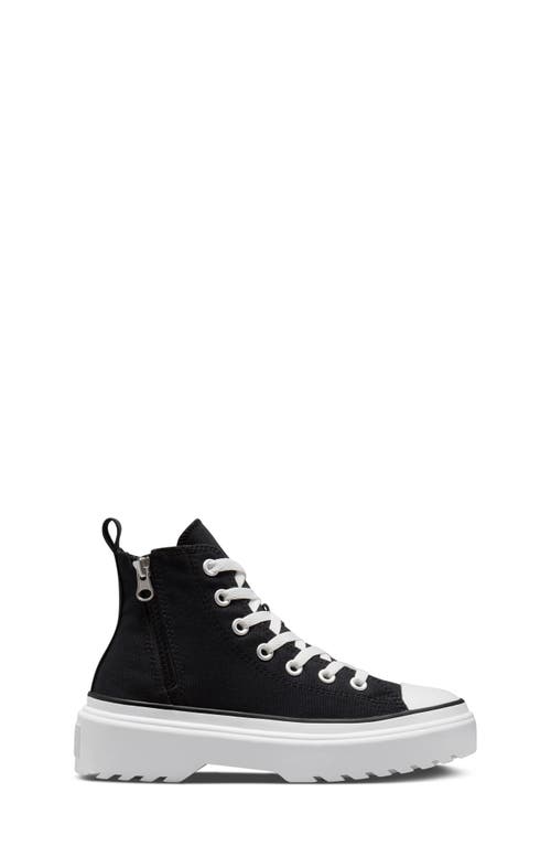 Shop Converse Kids' Chuck Taylor® All Star® Lugged High Top Sneaker In Black/black/white