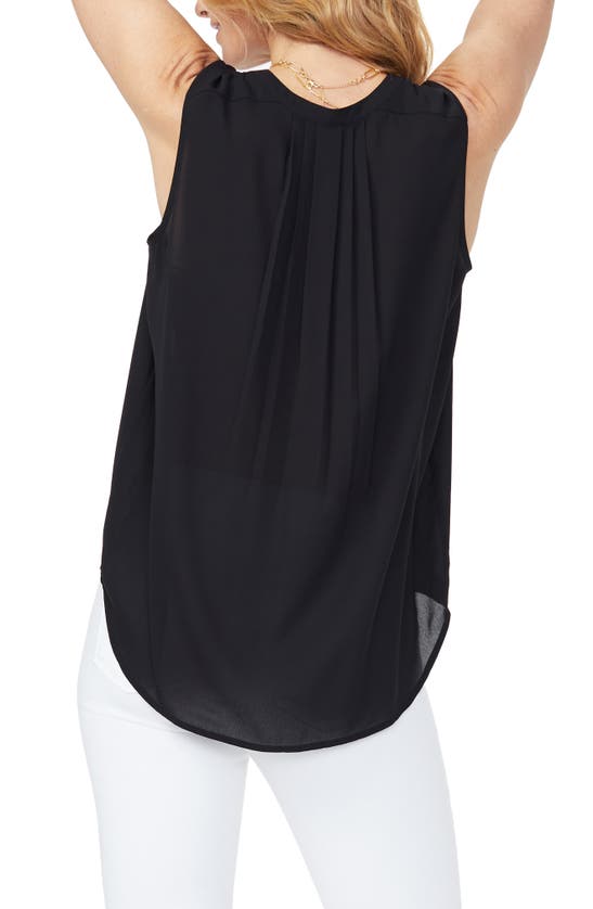 Shop Curves 360 By Nydj Perfect Sleeveless Blouse In Black
