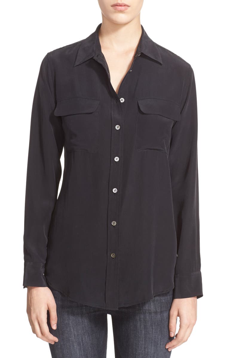 EQUIPMENT 'Slim Signature' Silk Shirt, Main, color, 003