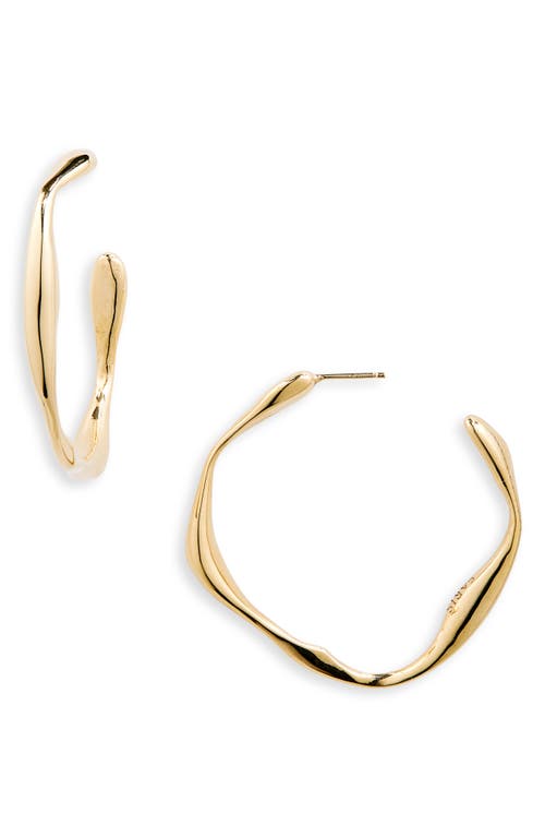 Shop Faris Onda Hoop Earrings In Gold