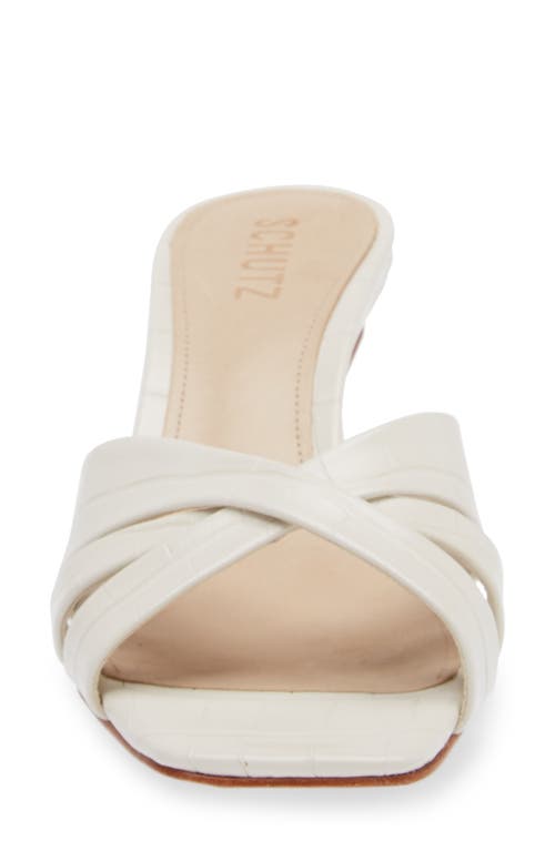 Shop Schutz Keefa Kitten Heel Sandal In Pearl