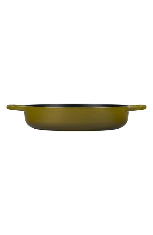 Le Creuset Signature Enamel Cast Iron Everyday Pan In Olive