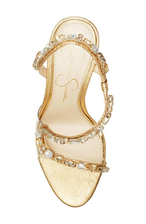 Shop Jessica Simpson Jaycin Sandal In Gold/clear