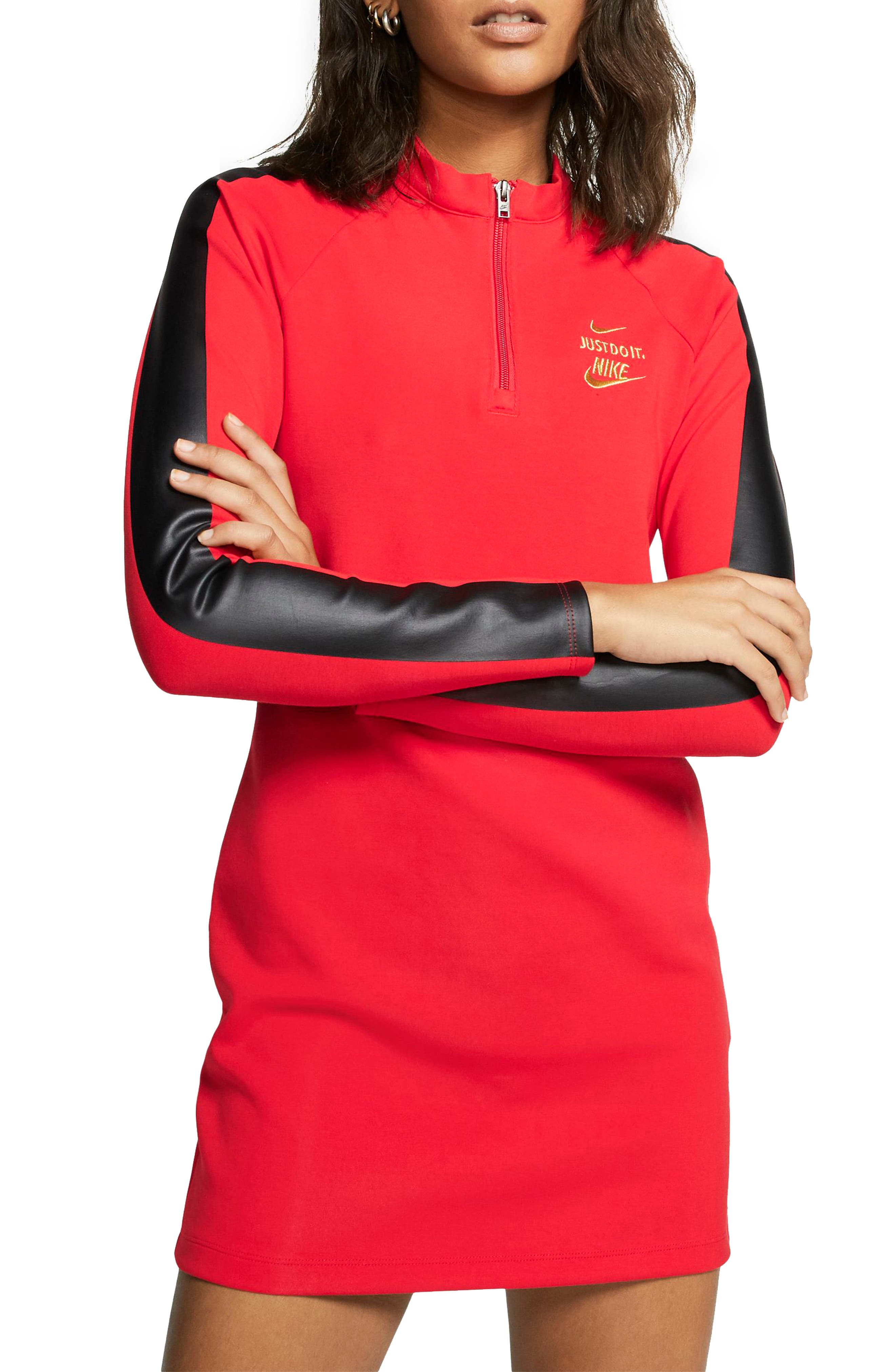 nike long sleeve sheath dress