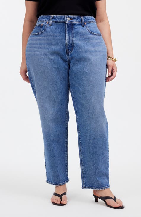 The Curvy '90s Straight Crop Jeans (Hazeldell) (Plus)