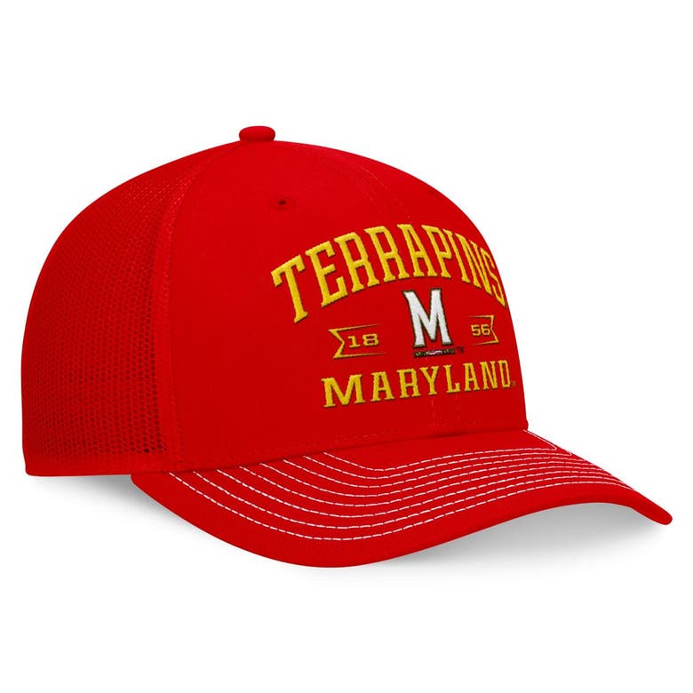 Shop Top Of The World Red Maryland Terrapins Carson Trucker Adjustable Hat