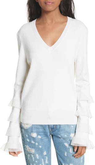 Tiered sales sleeve sweater