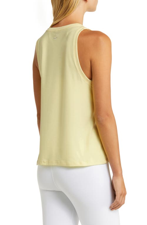 Shop Beyond Yoga Featherweight Rebalance Tank In Powder Lemon Heather