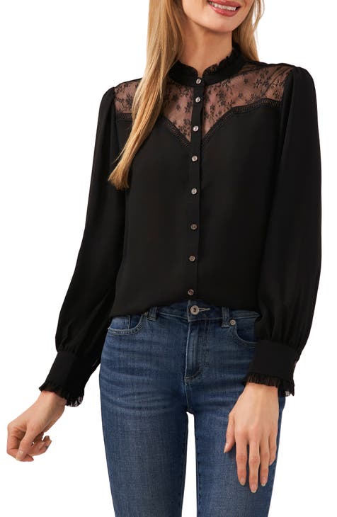 long sleeve lace top | Nordstrom