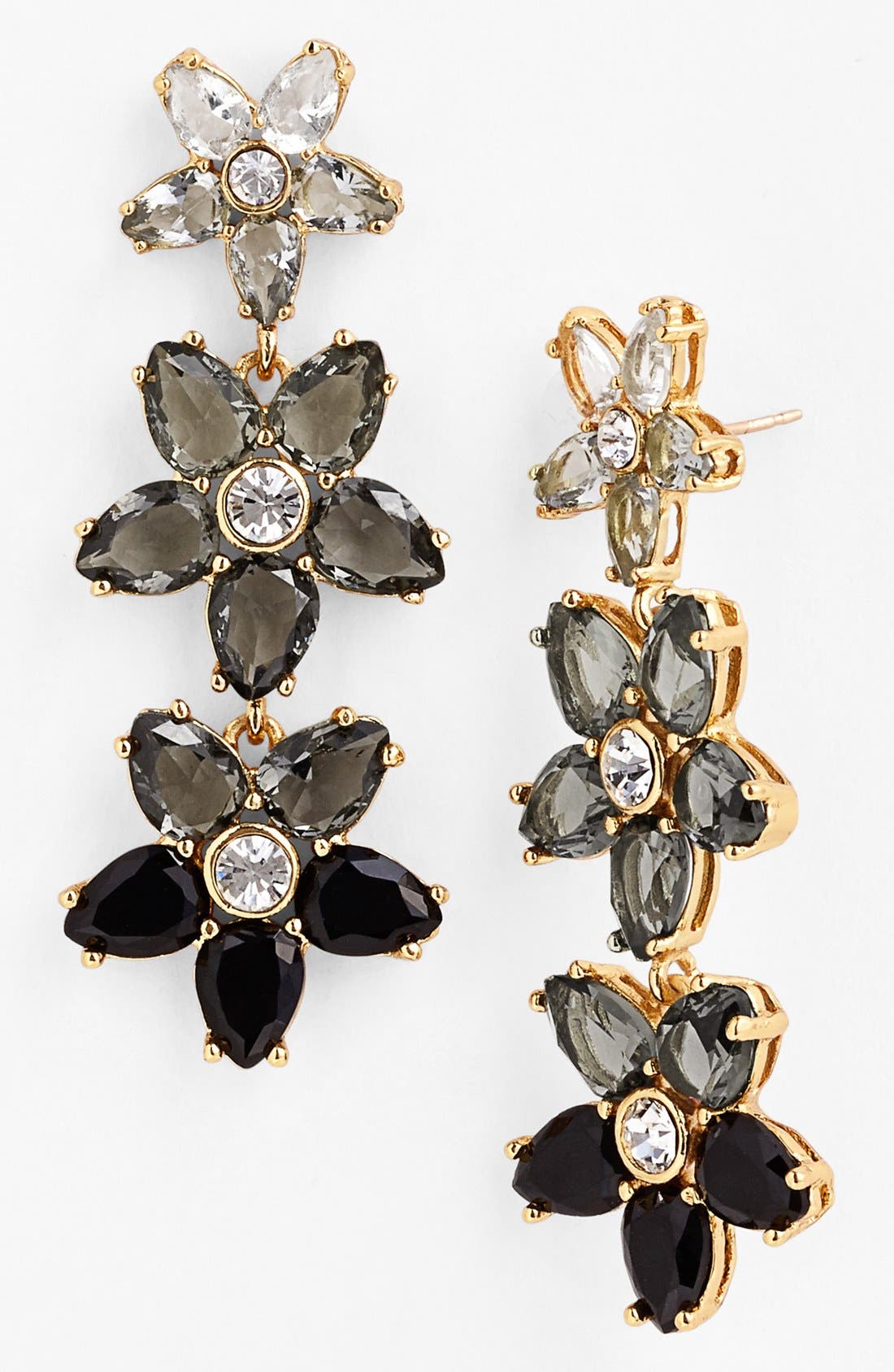 kate spade new york 'ombré bouquet' linear crystal earrings Nordstrom