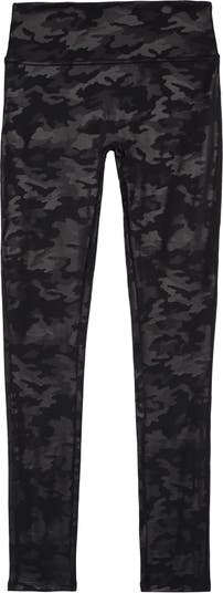 Girls/Kids Black and Gray Camo Printed Leggings for Riot Grrrls, Punk and  Goth Kids