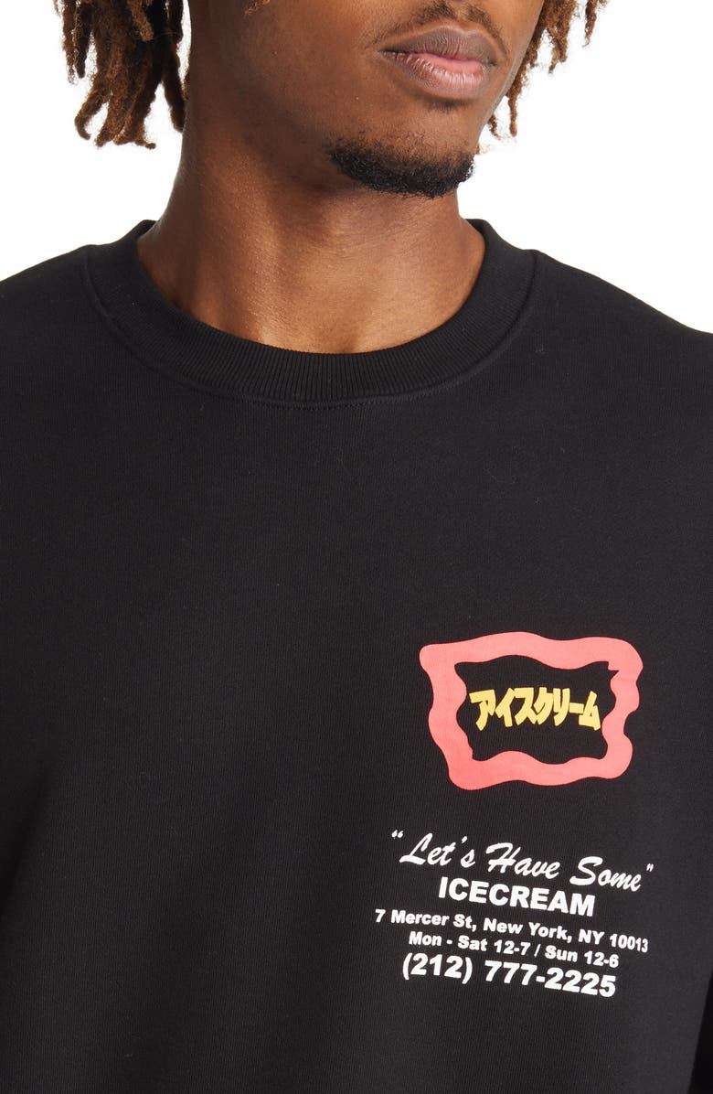 ICECREAM Men's Storefront Cotton Graphic Sweatshirt, Alternate, color, 