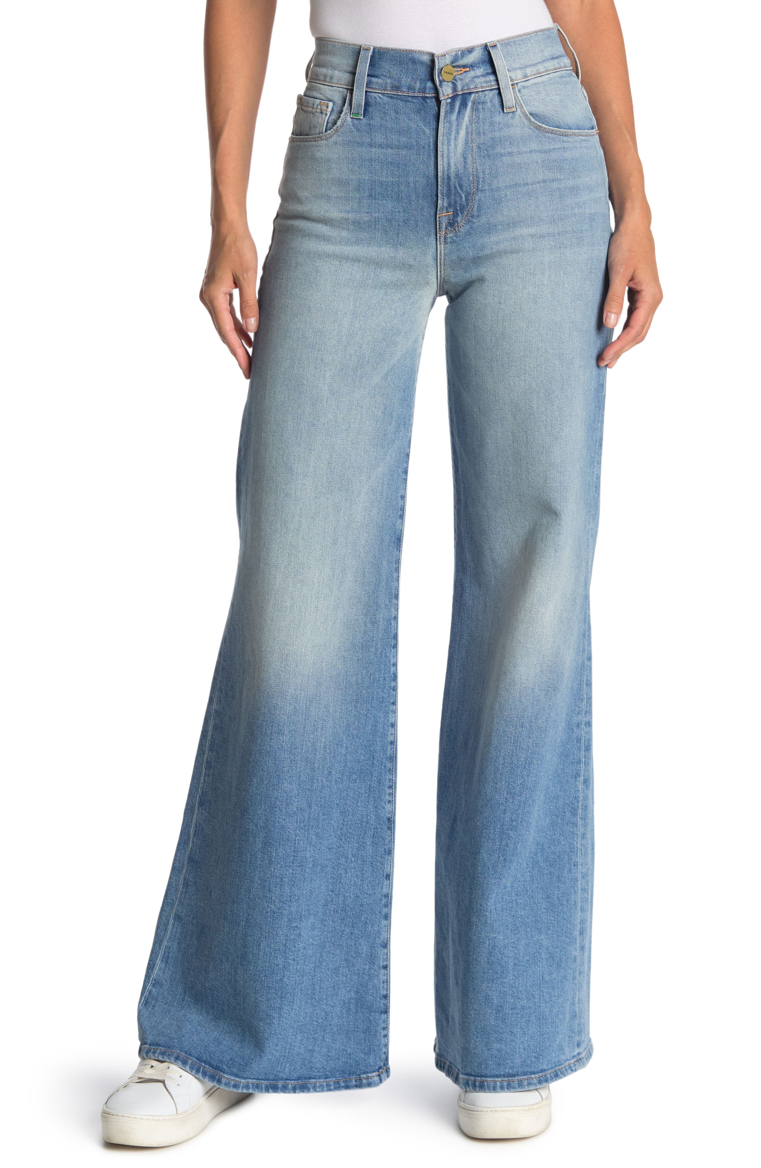 frame denim wide leg jeans