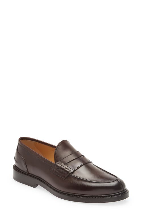 Brunello Cucinelli Apron Toe Penny Loafer Brown at Nordstrom,