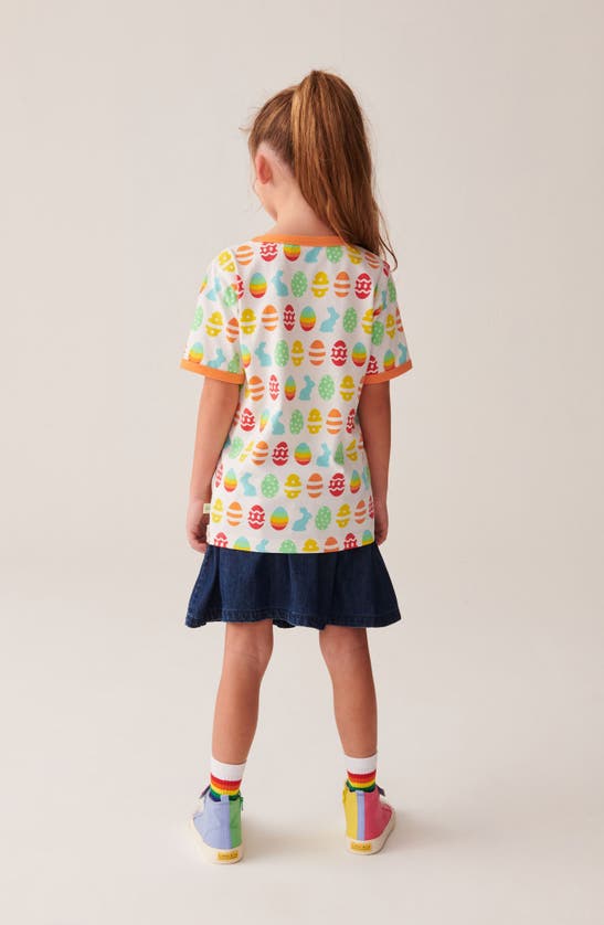 LITTLE BIRD LITTLE BIRD KIDS' SUPER EGGCITED COTTON GRAPHIC T-SHIRT