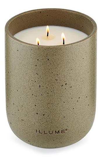 Illume ® Elemental Eucalyptus Ylang Large Patio Ceramic Candle In Green
