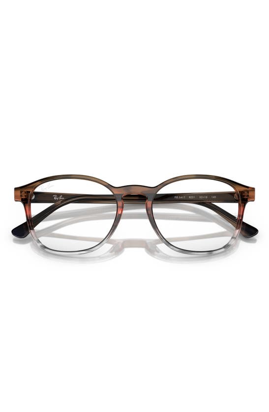 Ray Ban 50mm Phantos Optical Glasses In Brown Gradient
