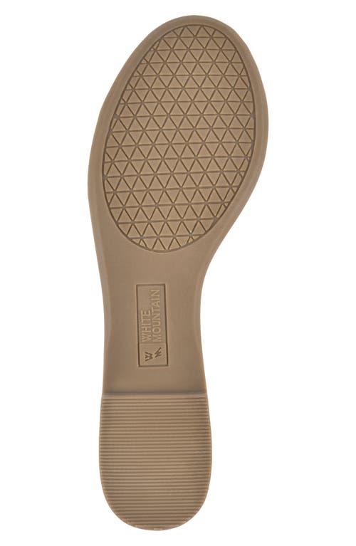 White Mountain Footwear Sunnyside Ii Ballet Flat In Bone/smooth