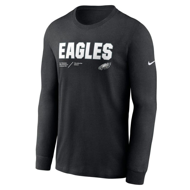 Men's Nike Black Philadelphia Eagles Sideline Team Performance