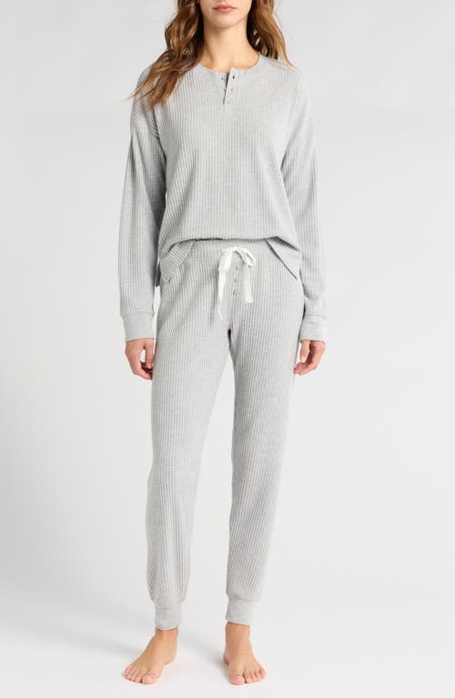 Shop Pj Salvage Ski Jammie Thermal Pajamas In H Grey