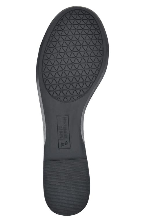 White Mountain Footwear Sunnyside Ii Ballet Flat In Navy/smooth