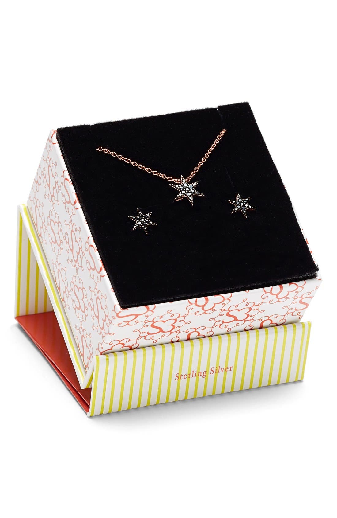 Sugar Bean Jewelry Starburst Pendant Necklace & Stud Earrings Nordstrom