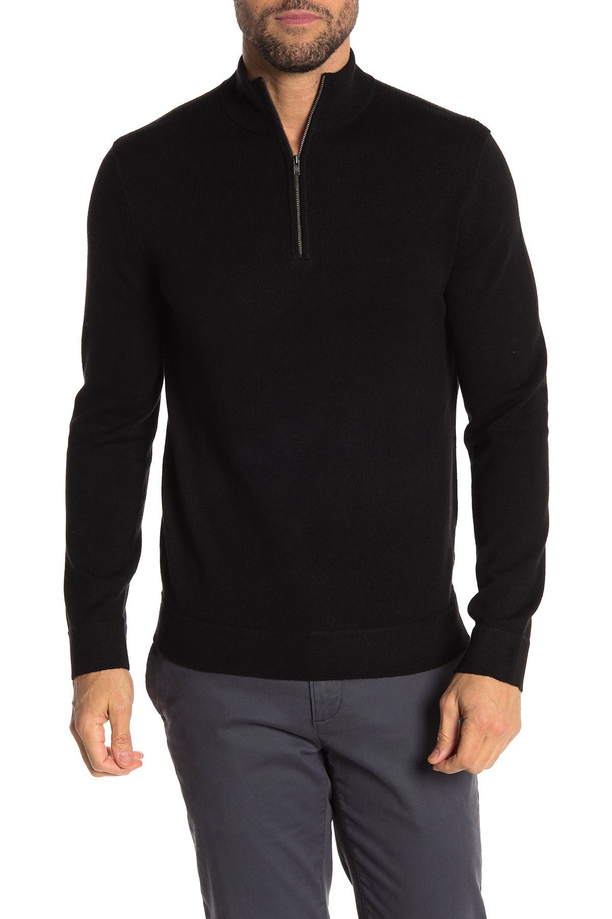 quarter zip cashmere sweater